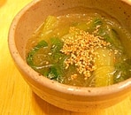 チンゲンサイの中華スープ